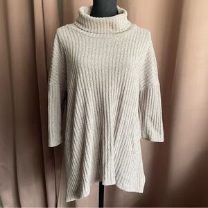 Sonoma Swing Turtleneck Sweater Large Beige